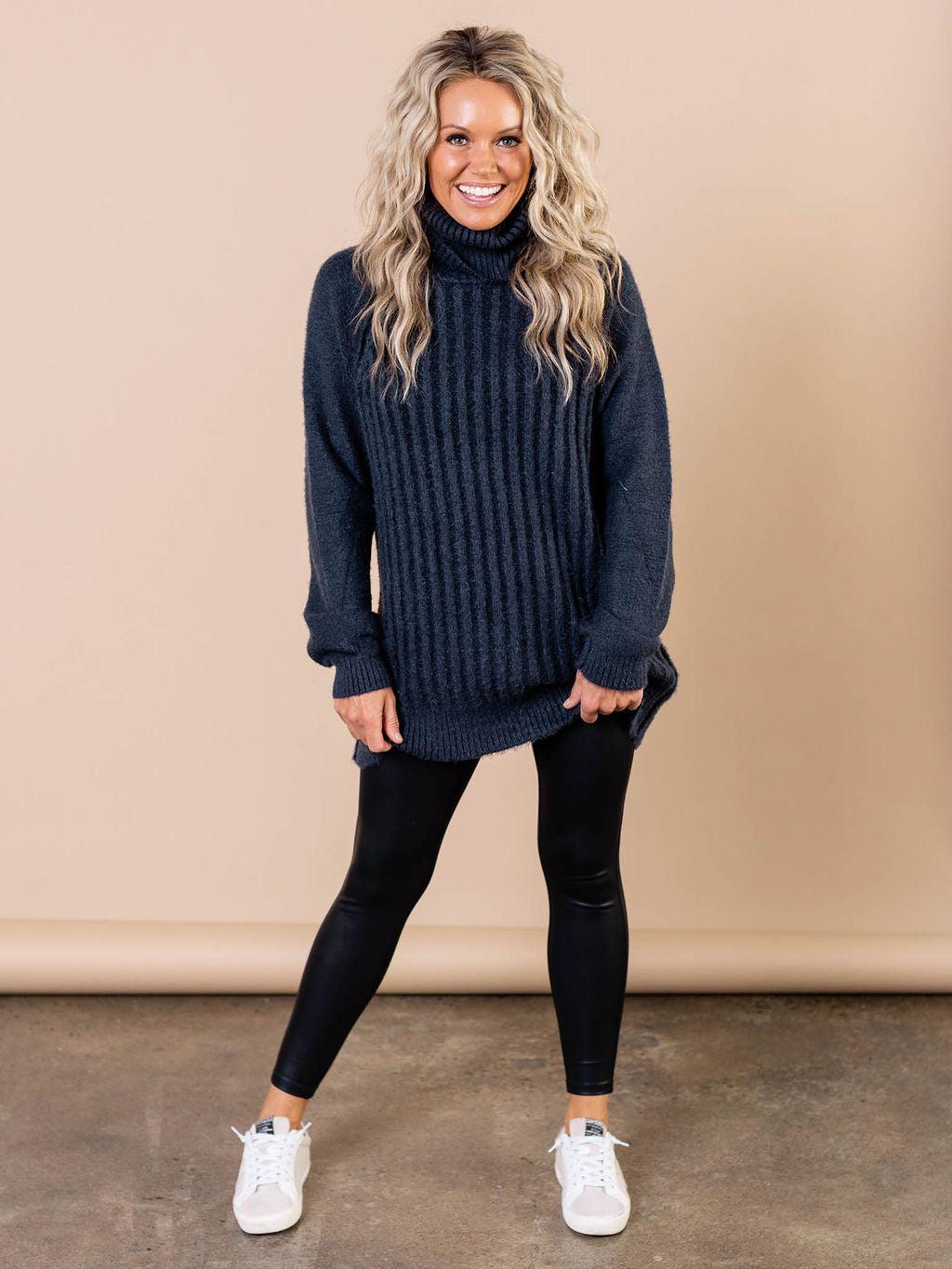 relaxed tunic sweater