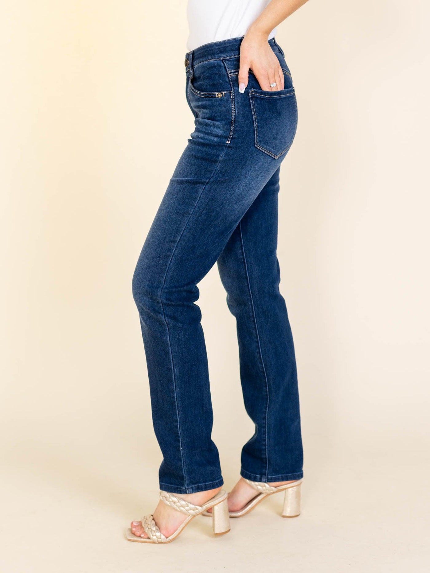 straight leg denim