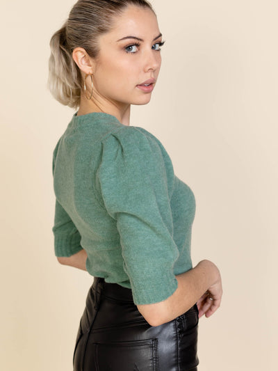 z supply knit puff sleeve top