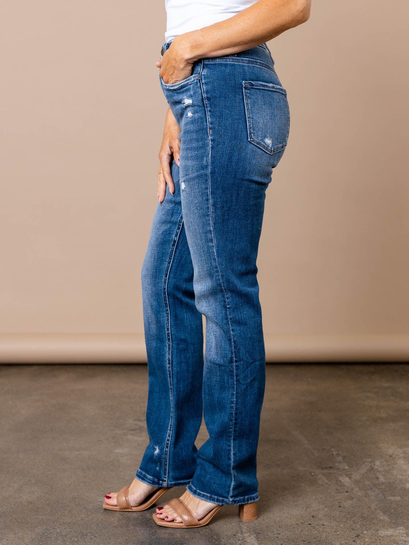 distressed patches denim