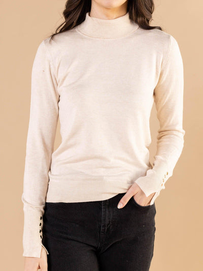 button cuff neutral top