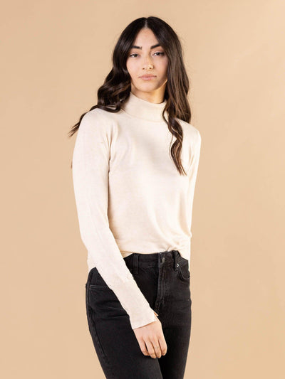 neutral fitted turlteneck