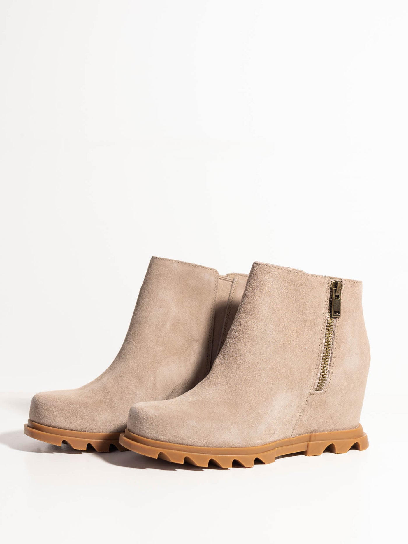 SOREL Joan of Arctic Wedge Suede Zip III - Omega Taupe