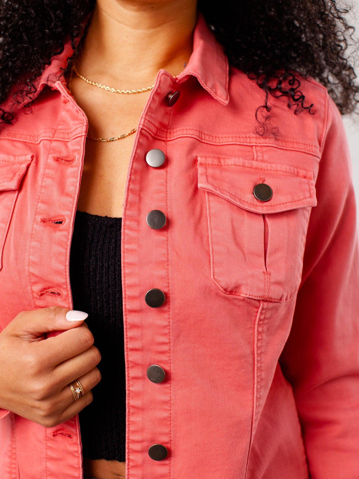fray hem cropped jacket