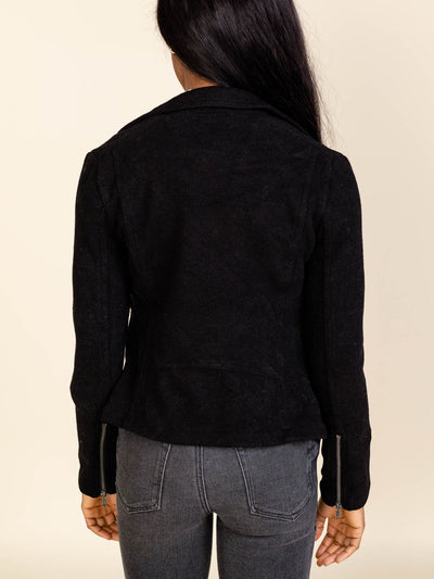 zip detail moto jacket
