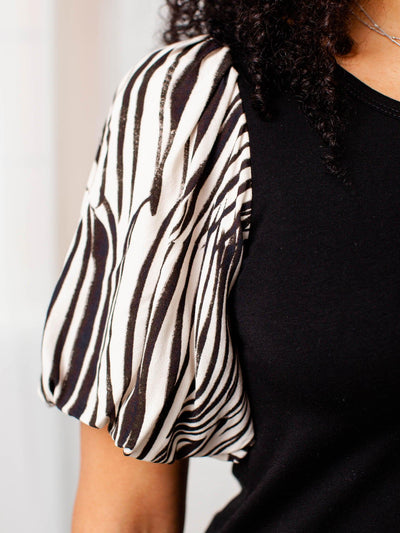 zebra print top
