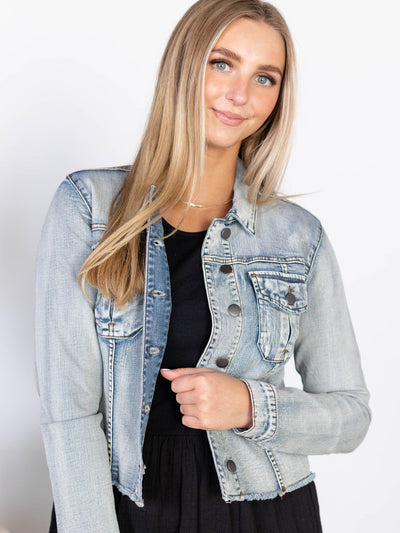 cropped denim jacket