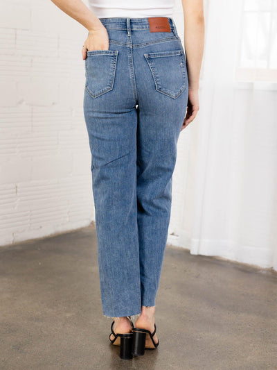 hidden tracey clean straight denim