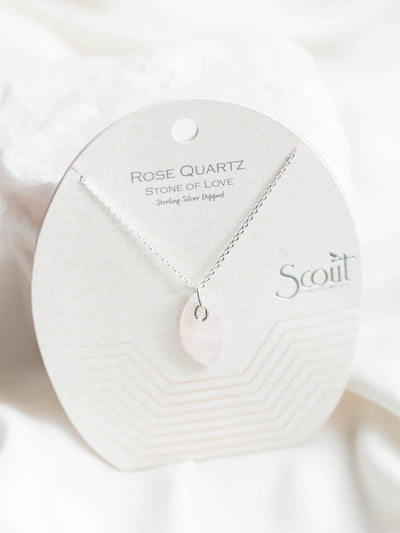 rose quartz necklace