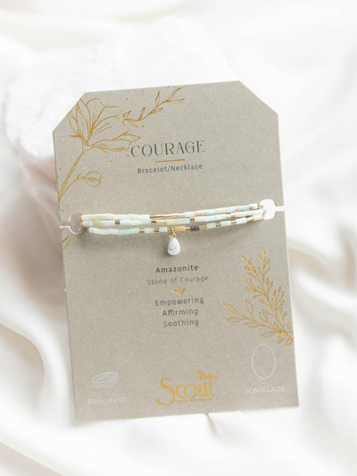 amazonite courage bracelet