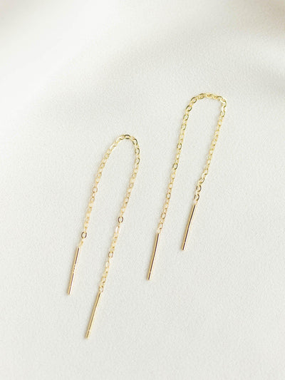 gold threader earring