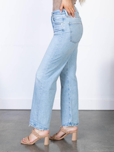 denim wide leg