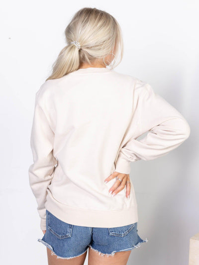 crew neck graphic sweatshirt