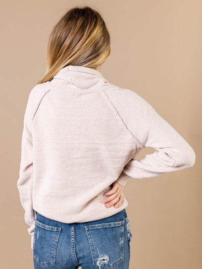 funnel neck sweater