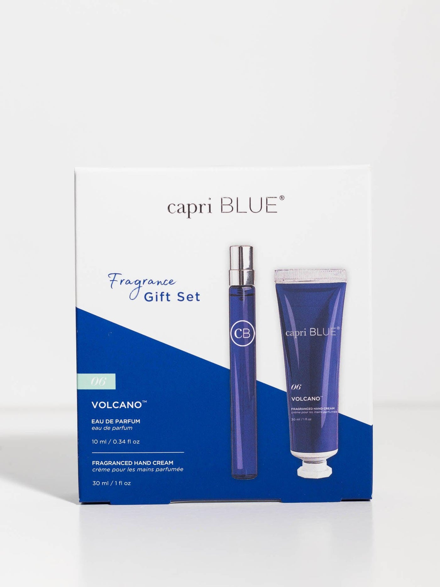 capri blue gift set
