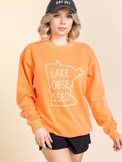 orange sweatshirt
