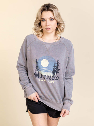 lake graphic sweatshirt