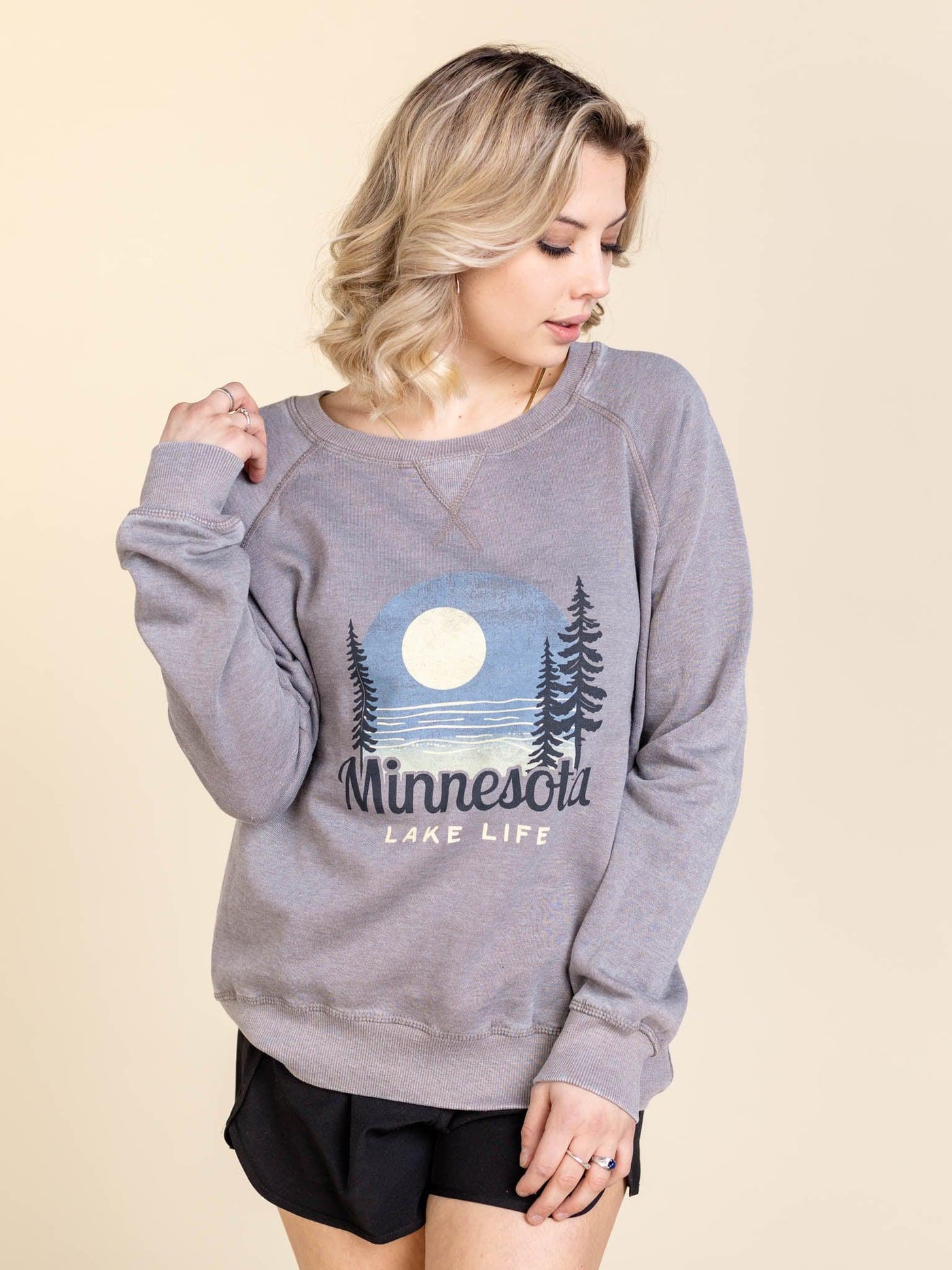 minnesota lake sweatshirt