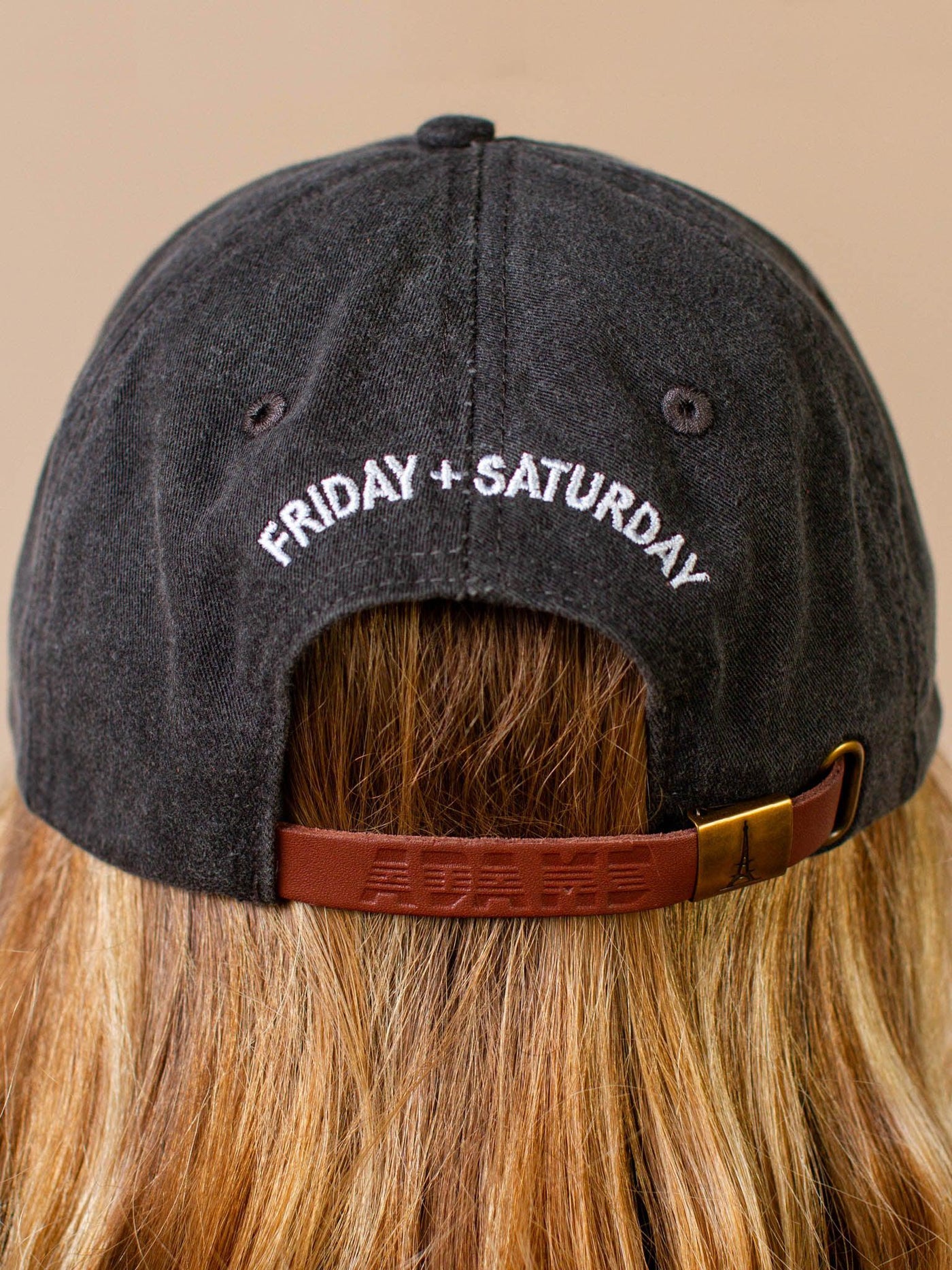 washed embroidered baseball hat