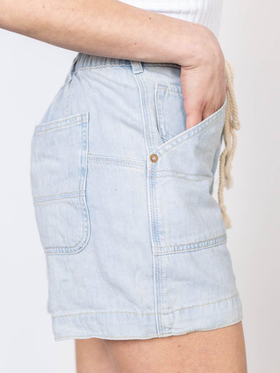 free people denim shorts