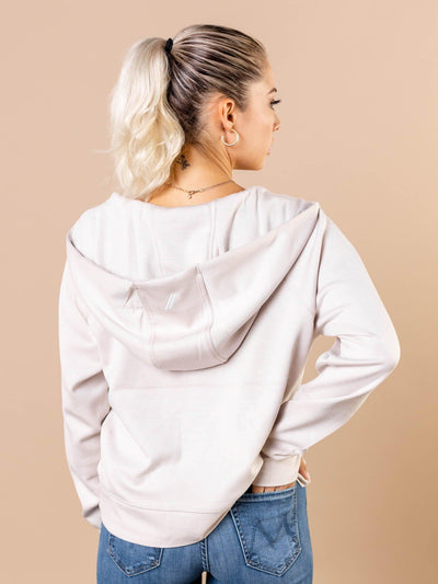 soft hooded athleisure hoodie