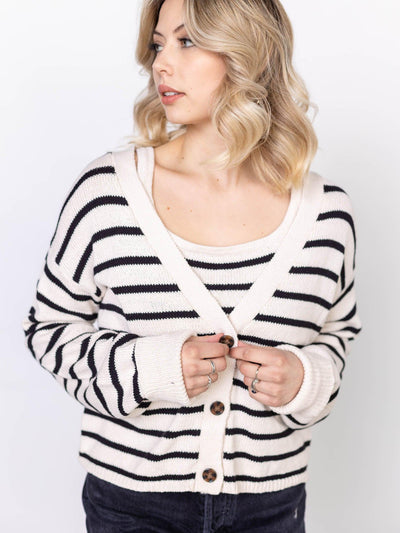 button front cardigan