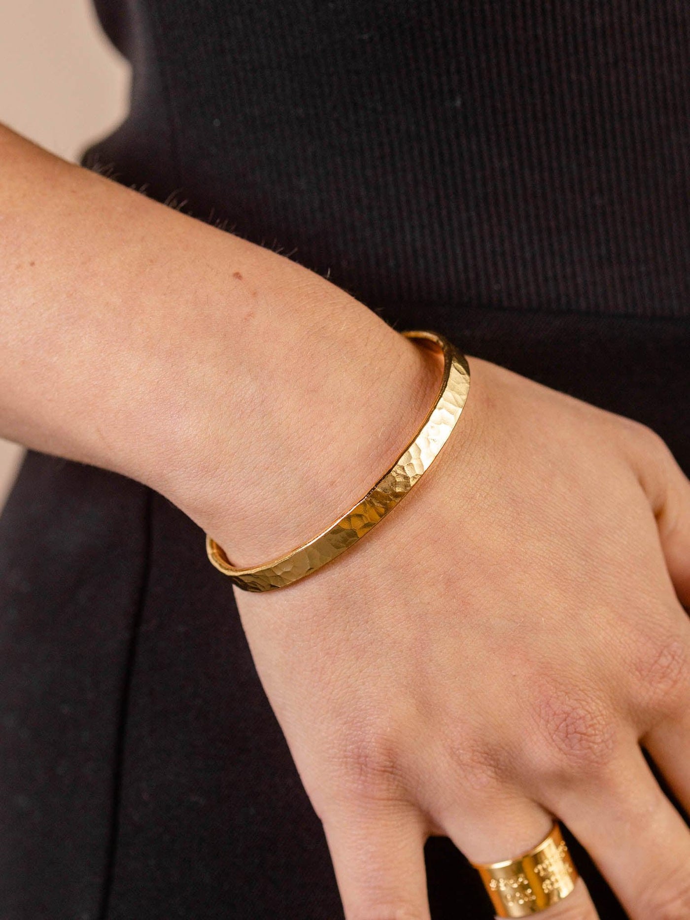 hammered cuff bracelet