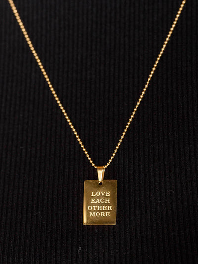 love each other more necklace