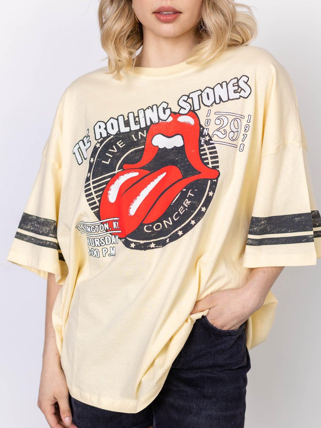 colored rolling stones shirt