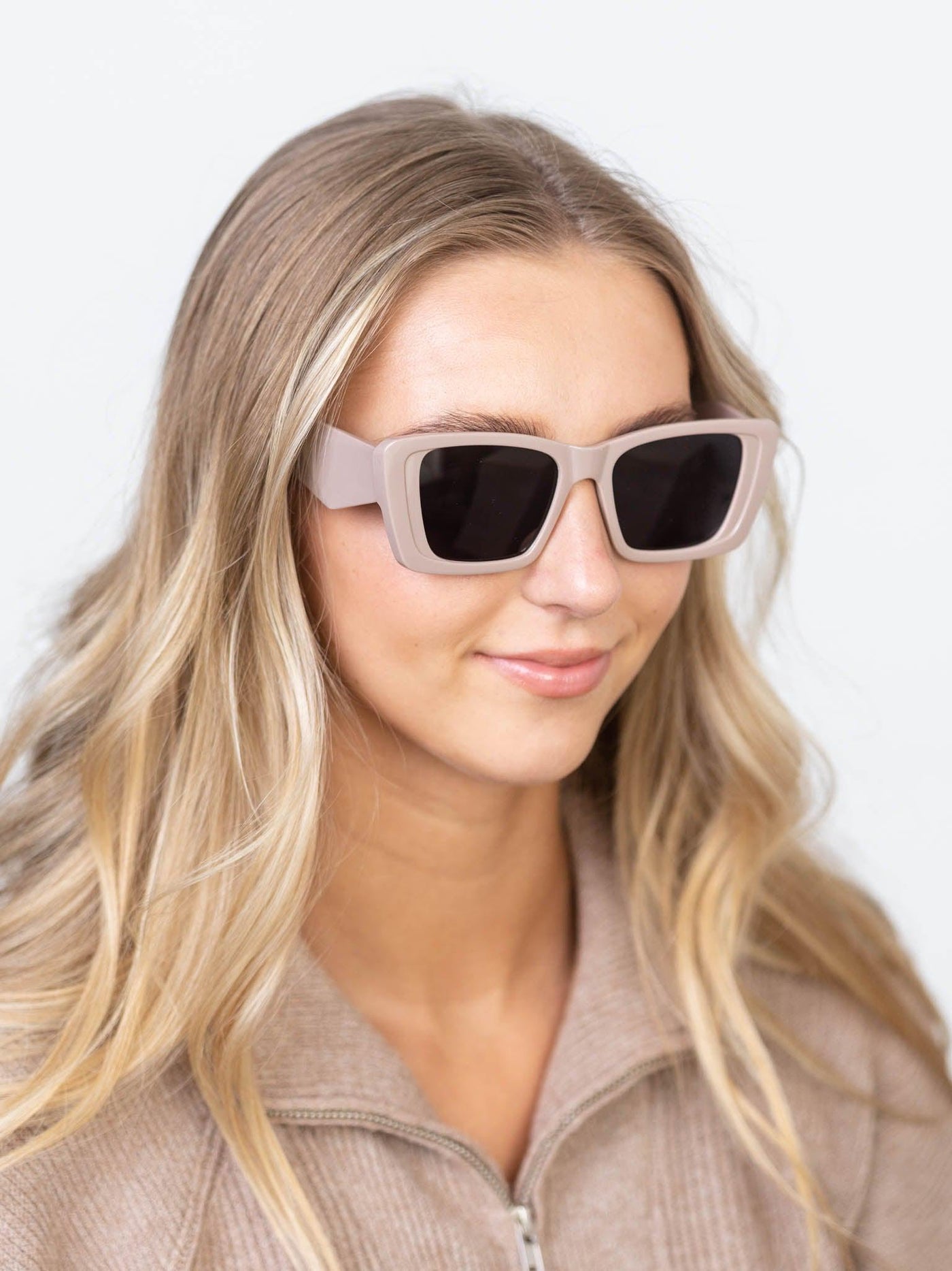 olive retro sunglasses