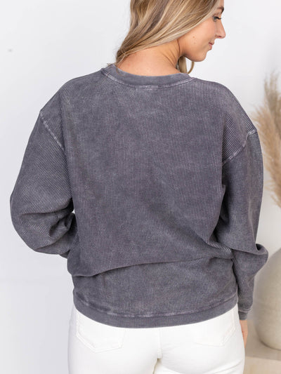 drop shoulder sweatshirt