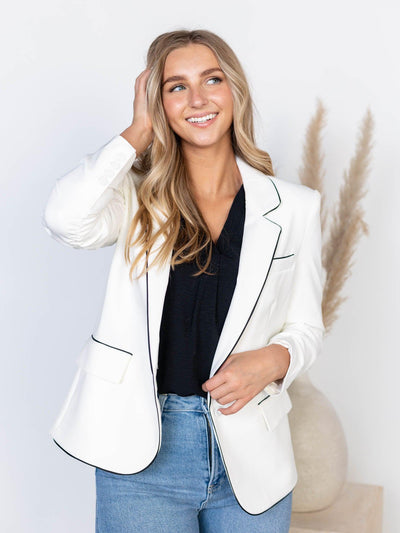 two tone blazer
