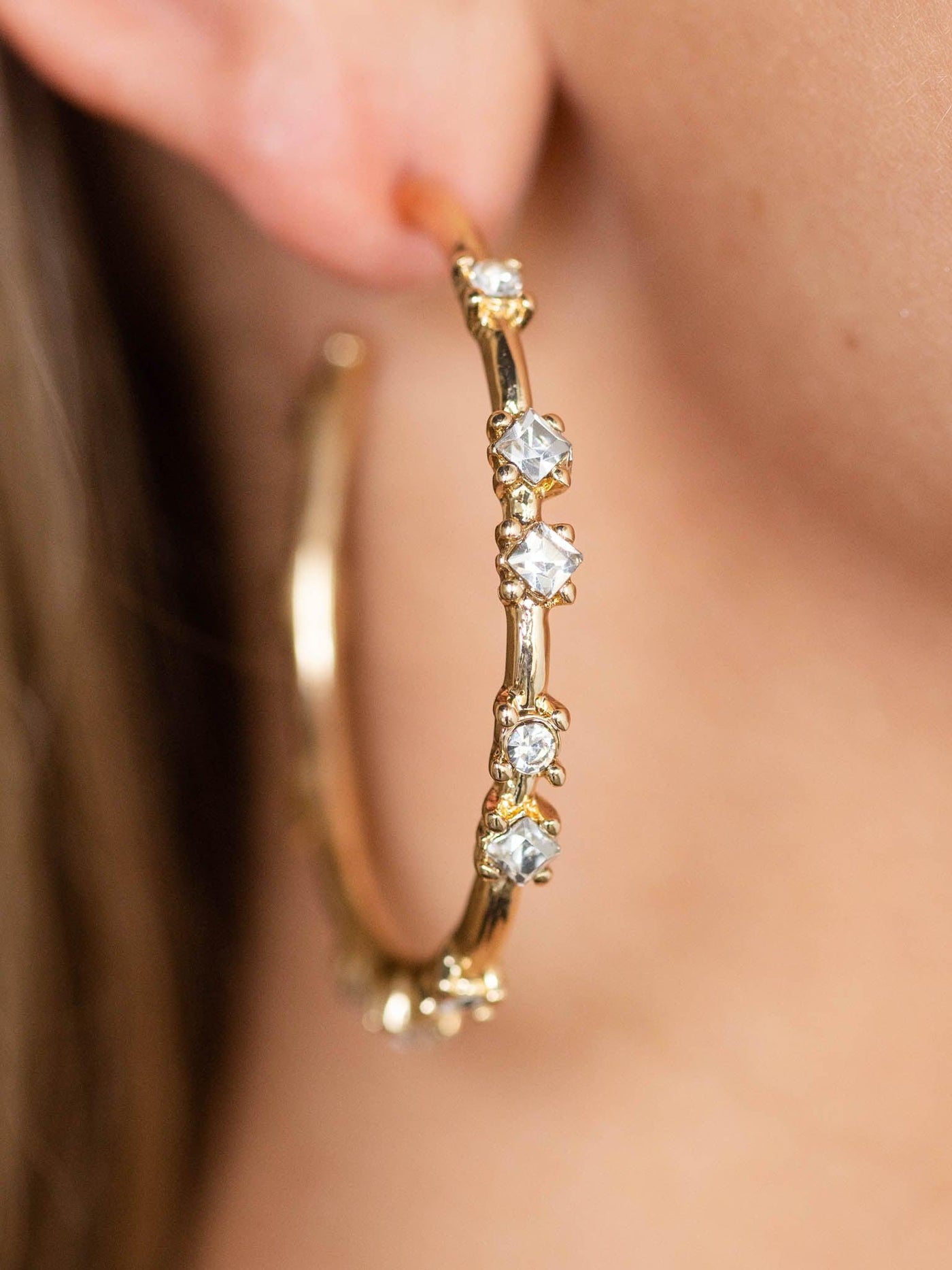 crystal stone earrings
