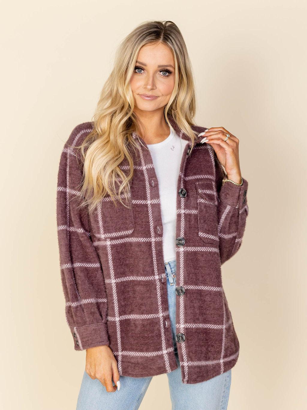 z supply plaid jacket
