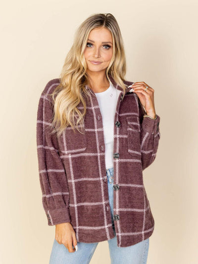 z supply plaid jacket