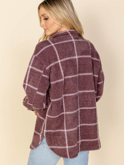 plaid oversized shacket