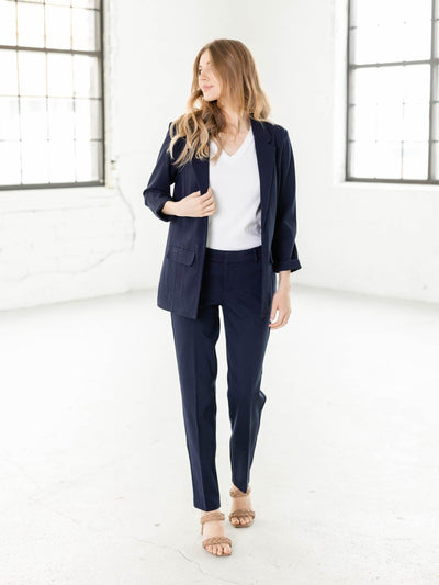 liverpool suit bottoms navy blue