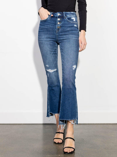 step hem cropped flare