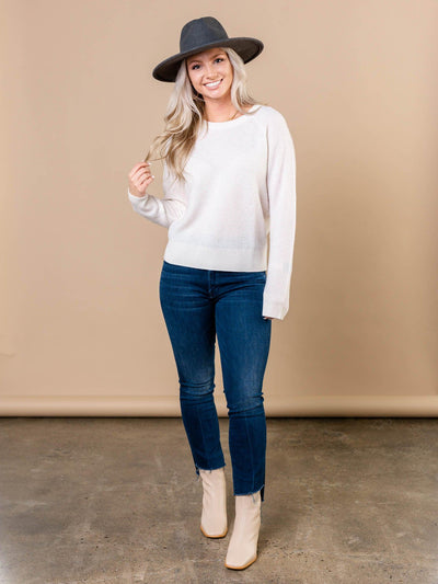 waffle textured sweater