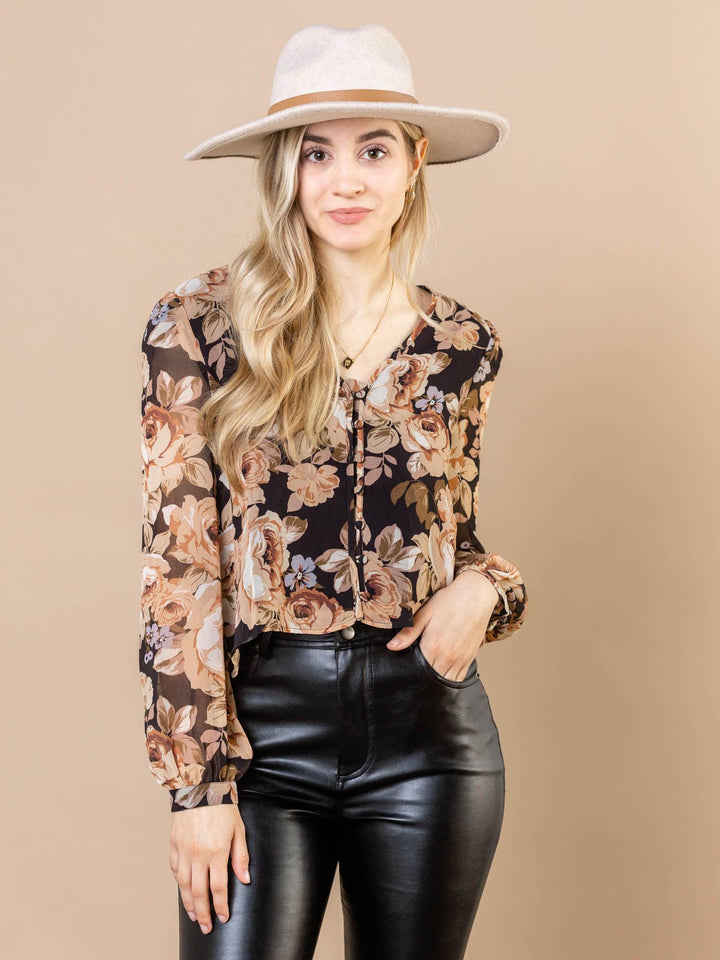 saltwater luxe floral blouse