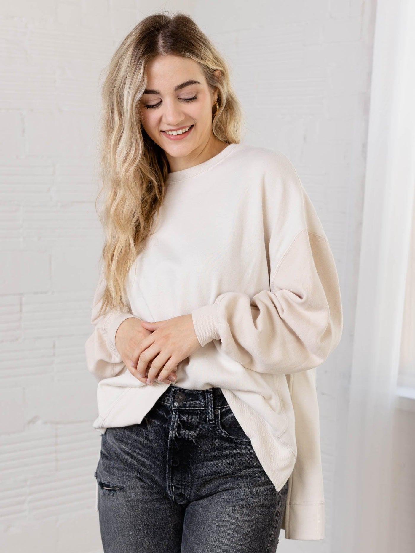 colorblocked sweatshirt