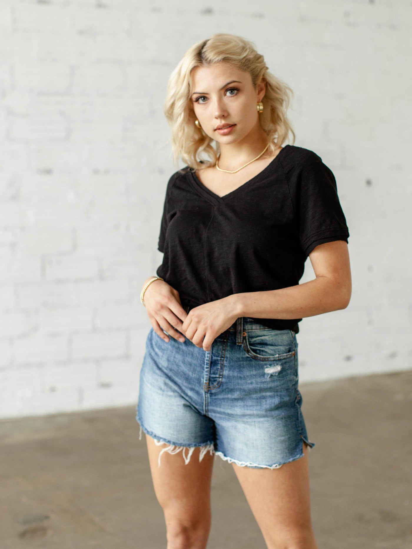simple black t-shirt