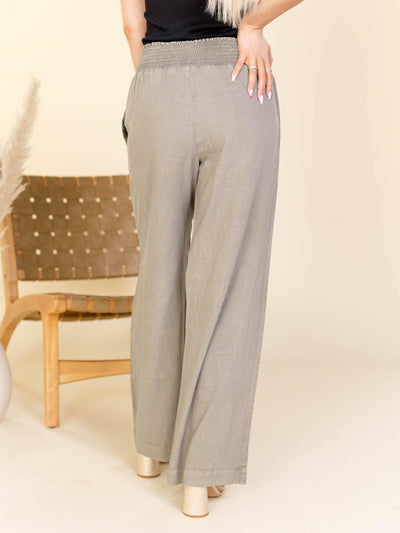 tencel woven pants