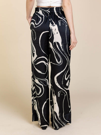satin pull on pants