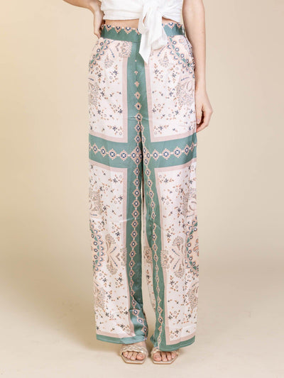 scarf printed pants