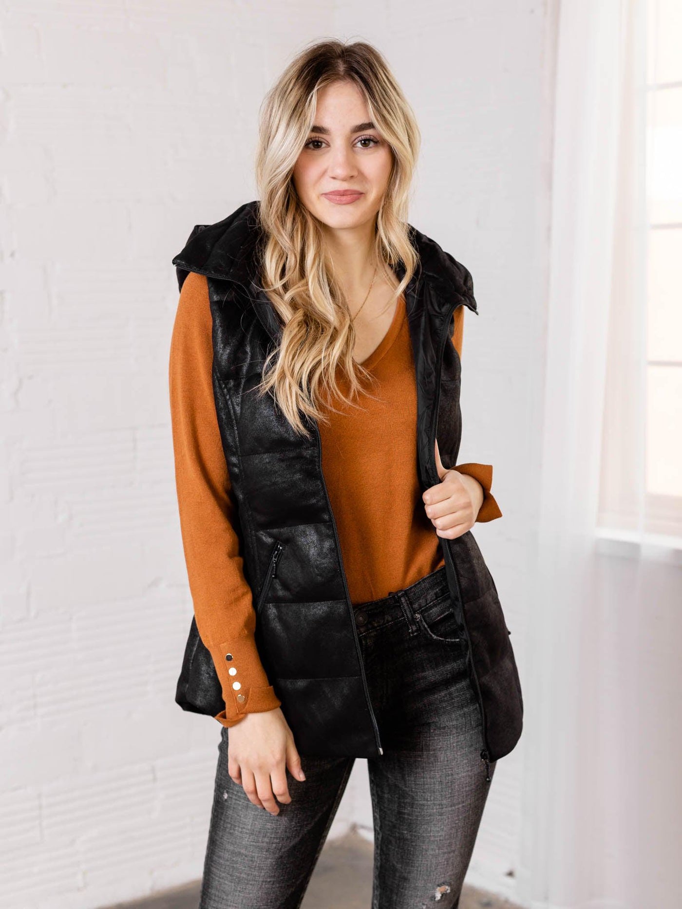 hooded vest