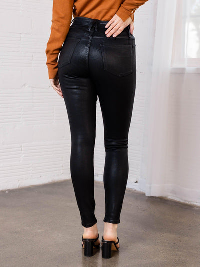 good american skinny black pant