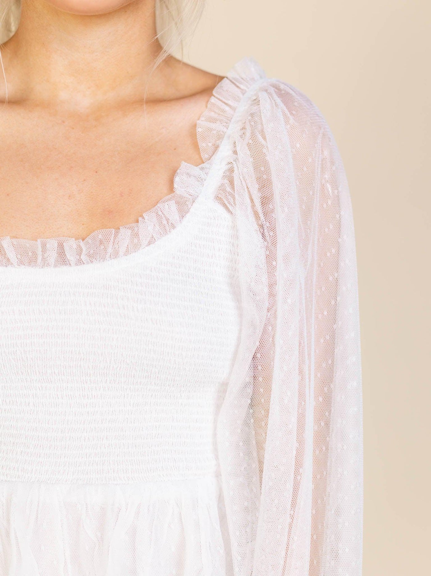 white peplum top
