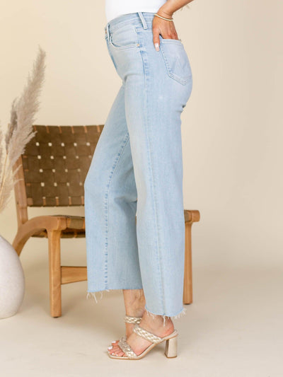 straight denim