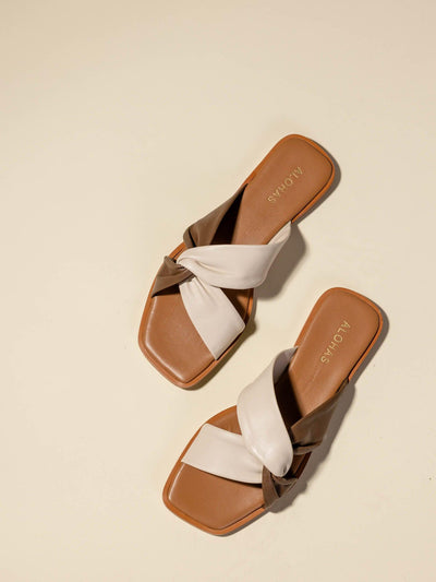neutral color sandal